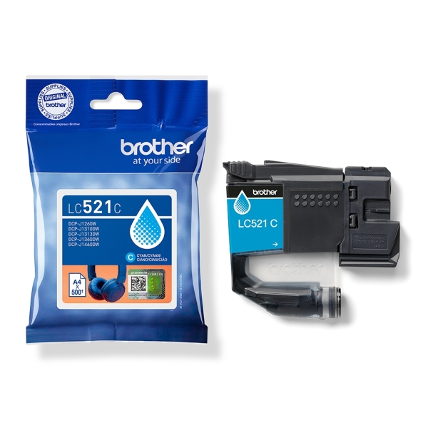 Cartucho Tinta Brother LC521C Cyan Original
